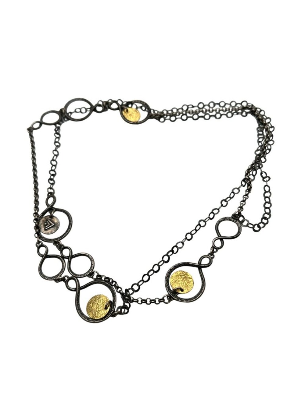 Silpada Sterling Silver And Brass N1250 Oxidized 38”